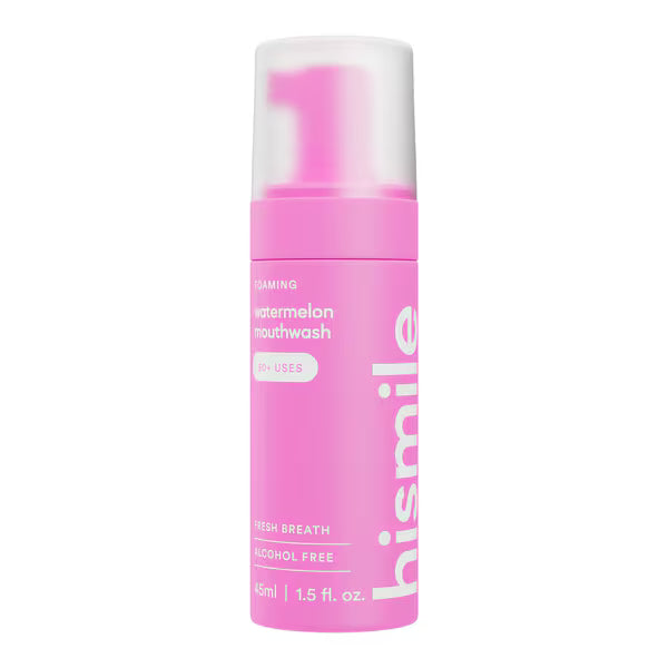HiSmile foam mouthwash watermelon variety, UK version