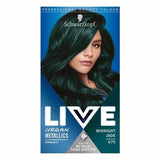 LIVE Urban Metallics Permanent Green Hair Dye Midnight Jade GOODS Superdrug   