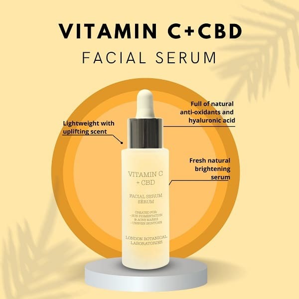 London Botanical Laboratories Vitamin C + CBD Serum 30ml