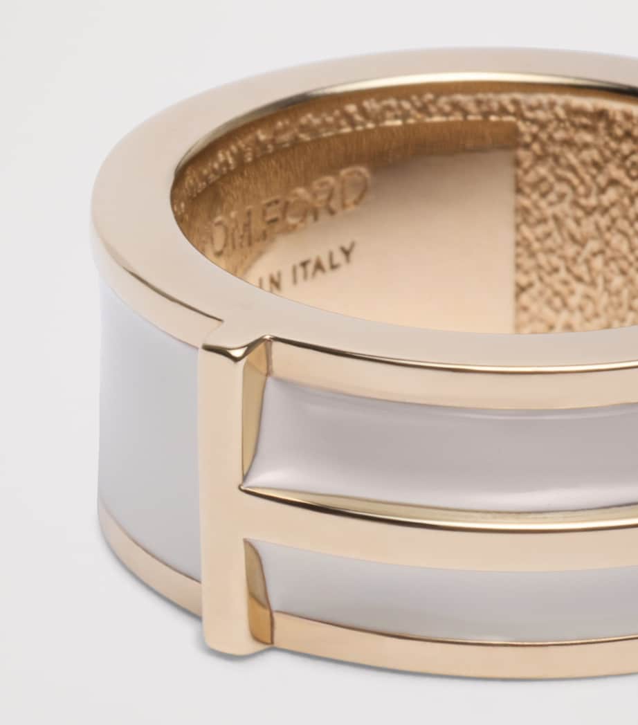 TOM FORD enamel ring 2.5cm diameter, UK version