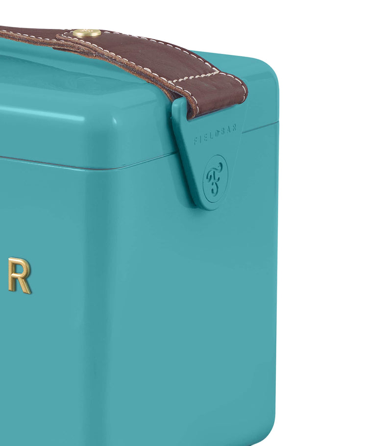 Fieldbar Mini Bar Cooler Box with Leather Sling 4L - British product