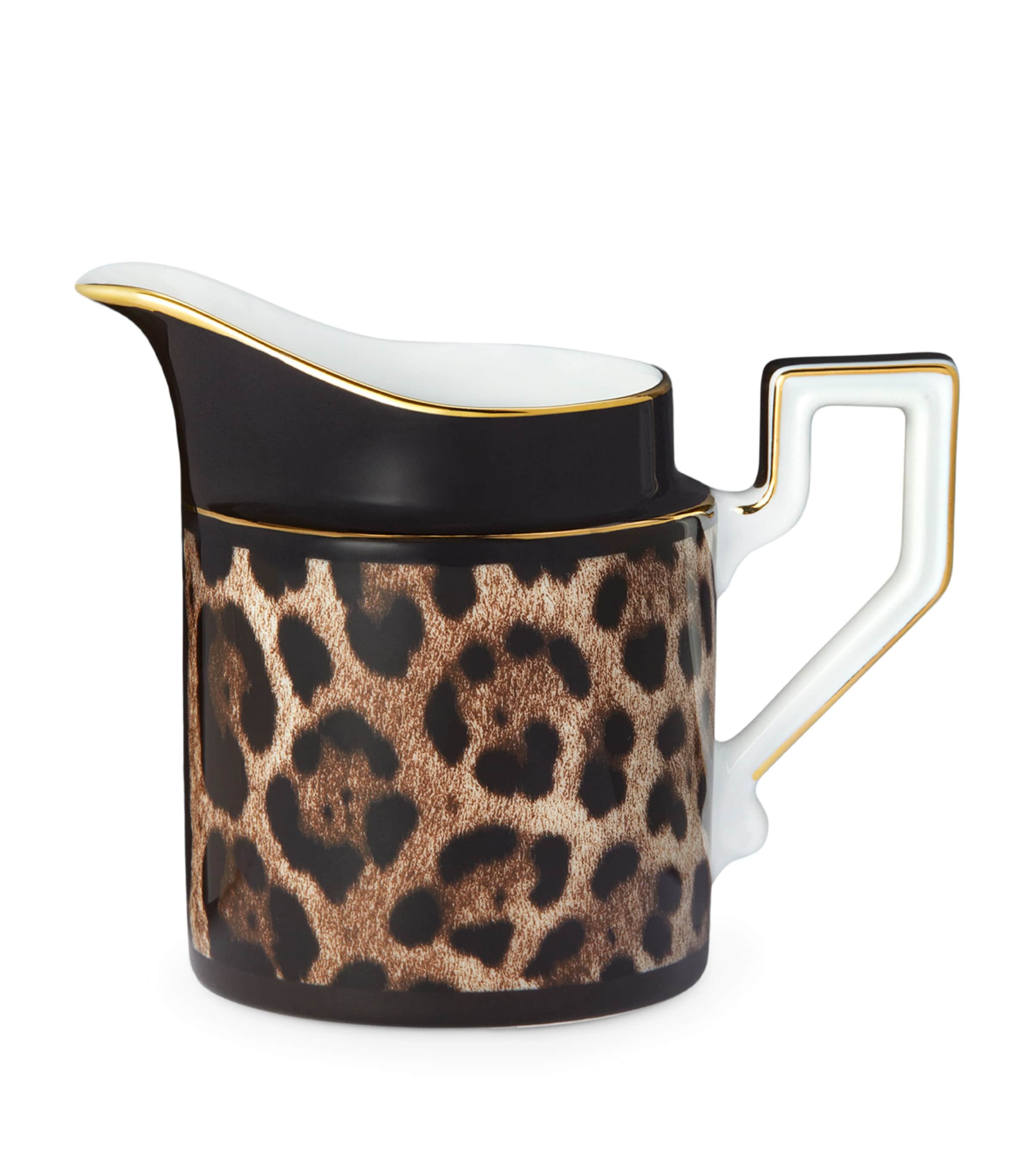 Dolce&Gabbana Casa porcelain leopard print milk jug 8.5cm - British product