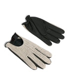 Dunhill leather-crochet driving gloves (British brand)