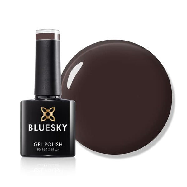 Bluesky gel polish Divinity dark brown - British product