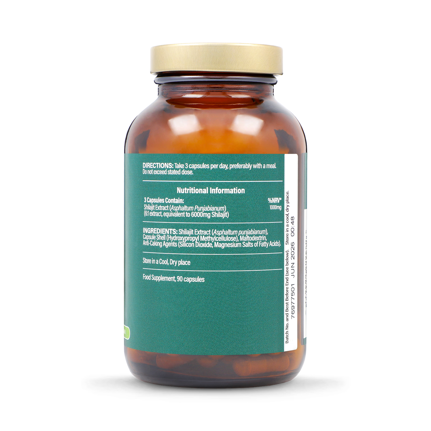 Holland & Barrett Shilajit 1000mg 90 capsules, UK version
