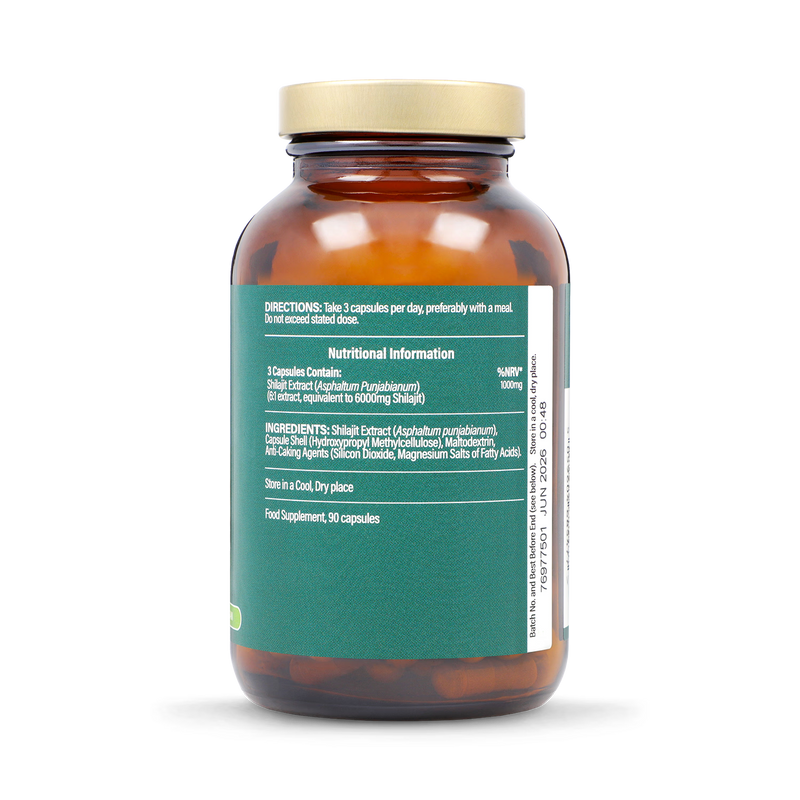 Holland & Barrett Shilajit 1000mg 90 capsules, UK version