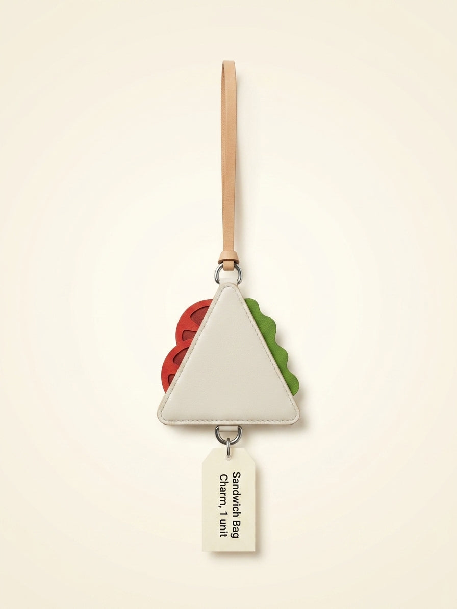 Mulberry sandwich canvas bag charm 11cm - British product