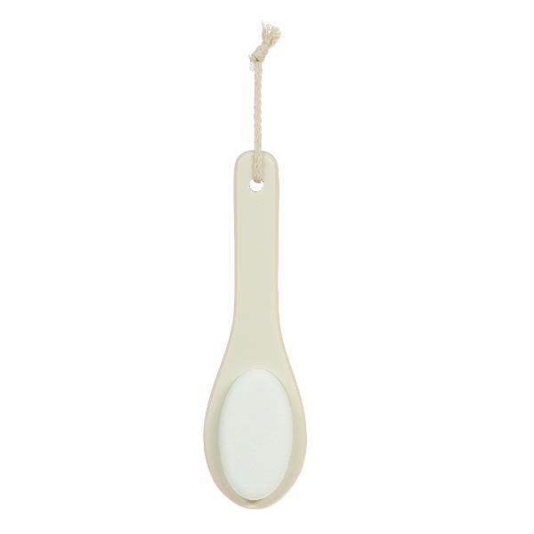 Bathtopia bamboo dual-sided foot brush with pumice stone (British brand)