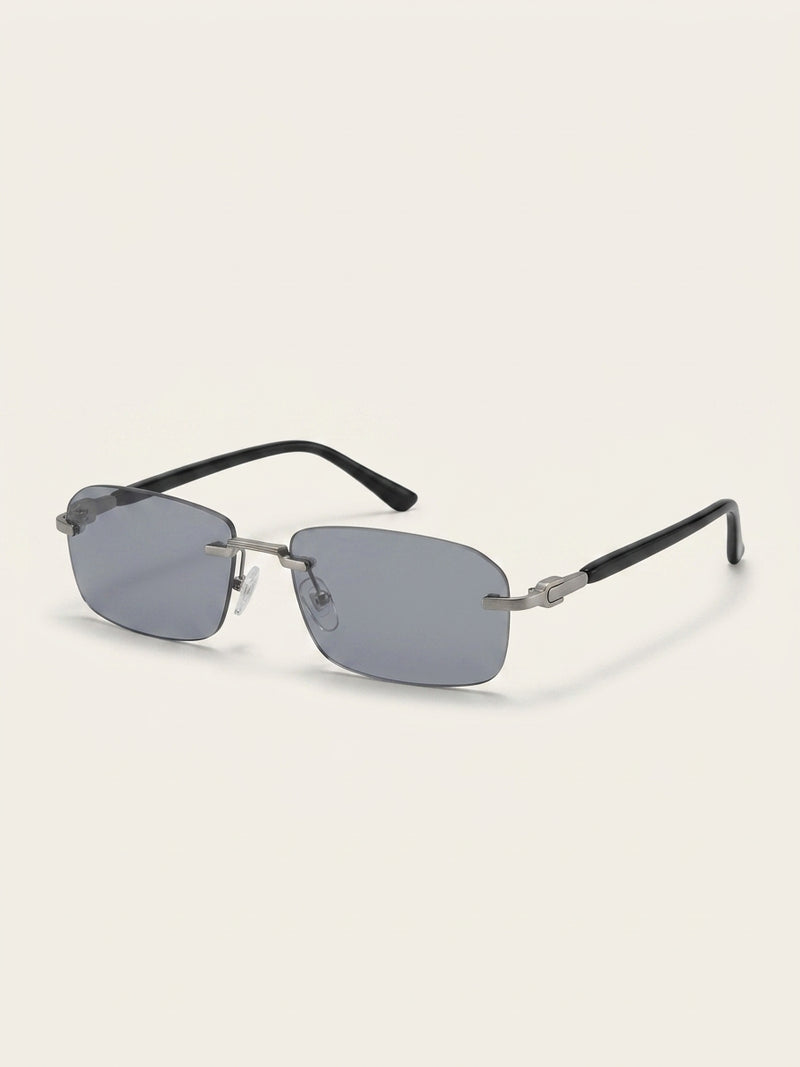 Gucci men's rectangular sunglasses gold 56mm, imported from the UK
