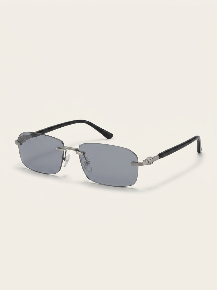 Gucci men's rectangular sunglasses gold 56mm, imported from the UK
