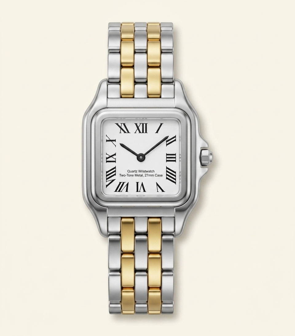 Cartier Panthère watch yellow gold stainless steel 27mm - British product