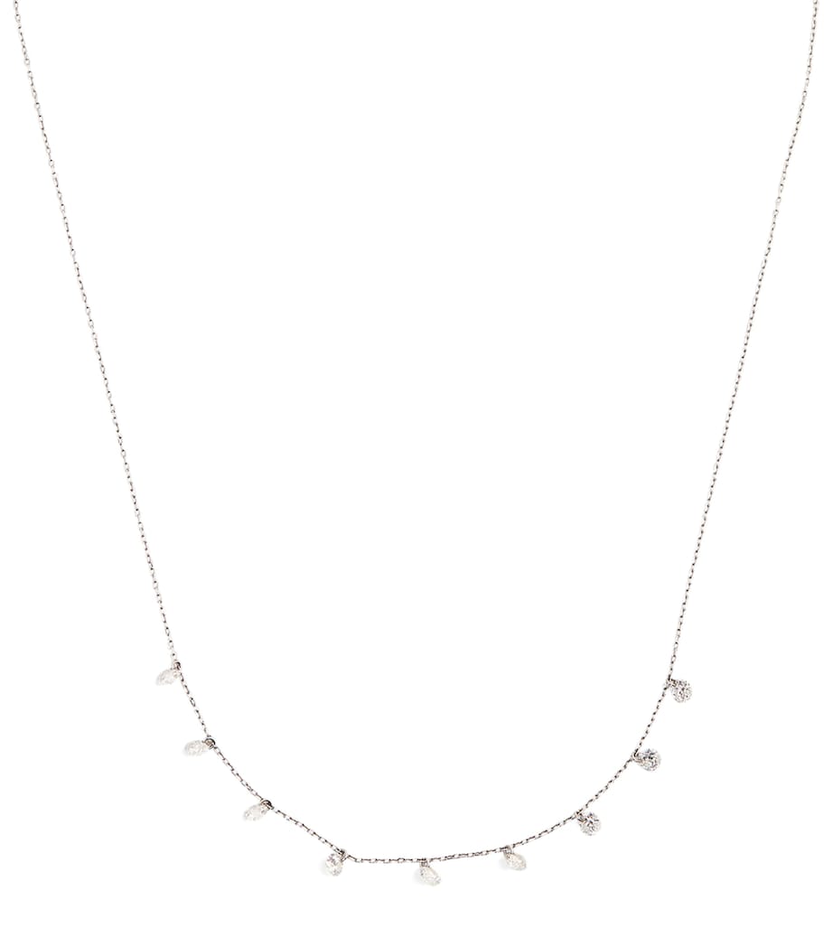 Persée white gold diamond Danaé necklace, imported from the UK