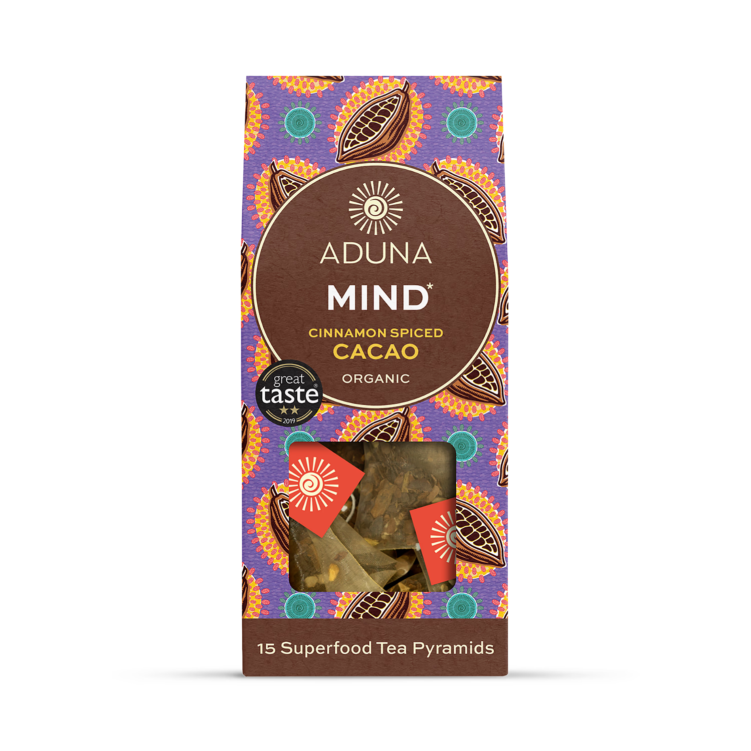 Aduna Mind Cacao Tea 15 tea bags (British brand)