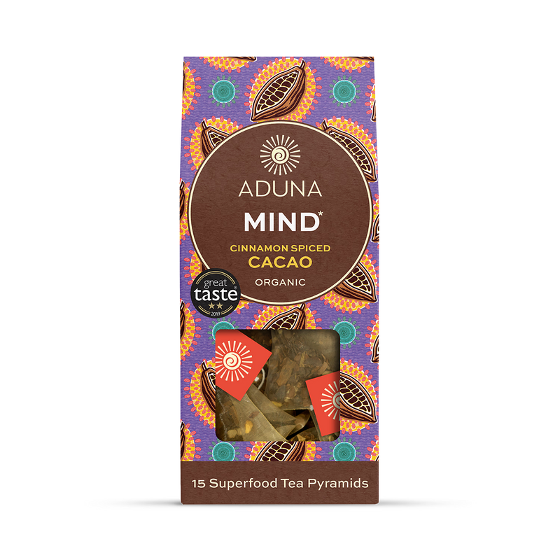 Aduna Mind Cacao Tea 15 tea bags (British brand)