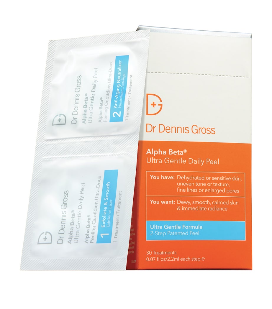 Dr Dennis Gross Ultra Gentle Face Peel with exfoliating acids and botanicals, 30 packs - British product
