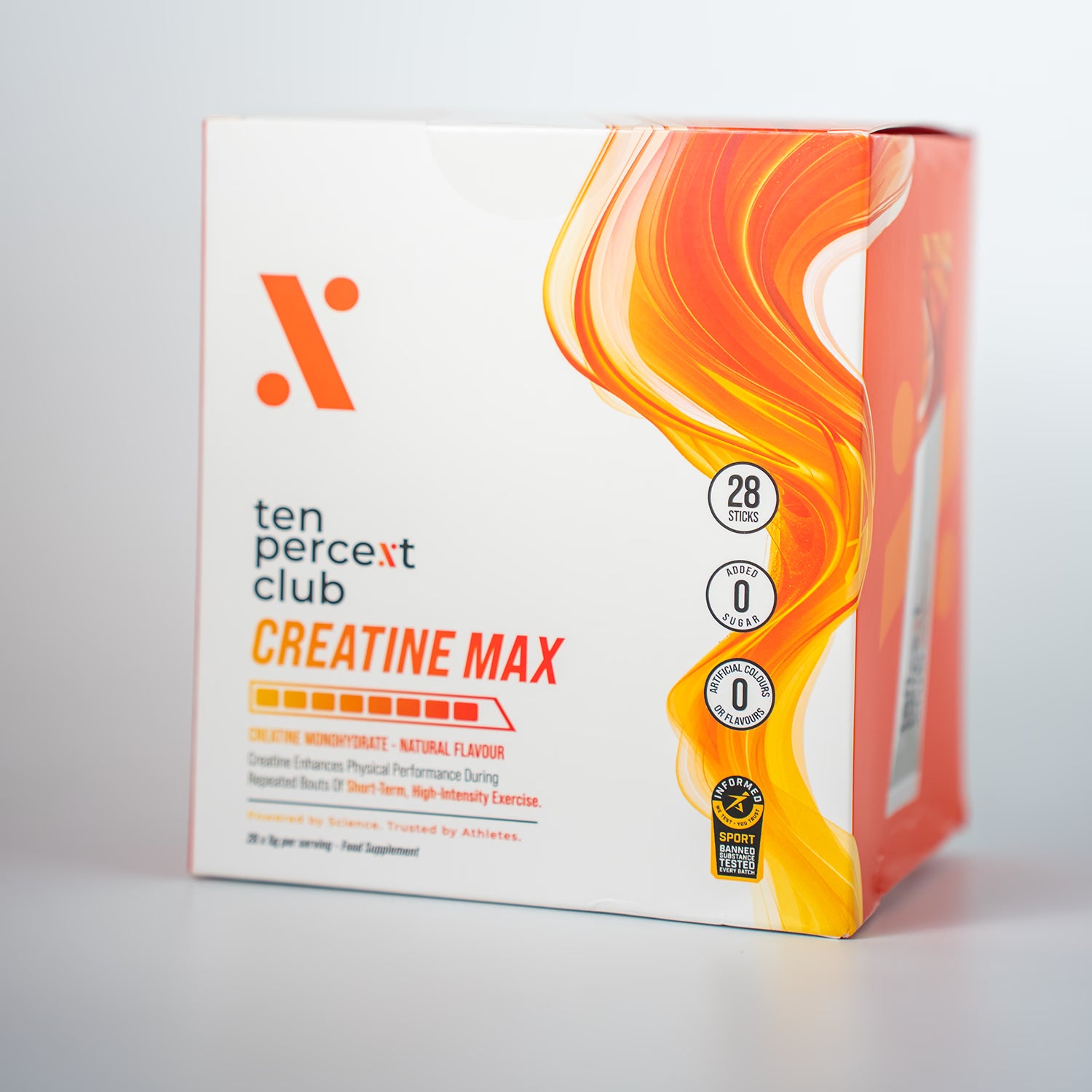 Ten Percent Club Creatine Max sachets 28 sachets - British product