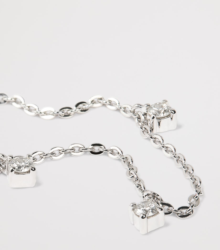 Harrods white gold diamond bracelet 0.60ct (British brand)