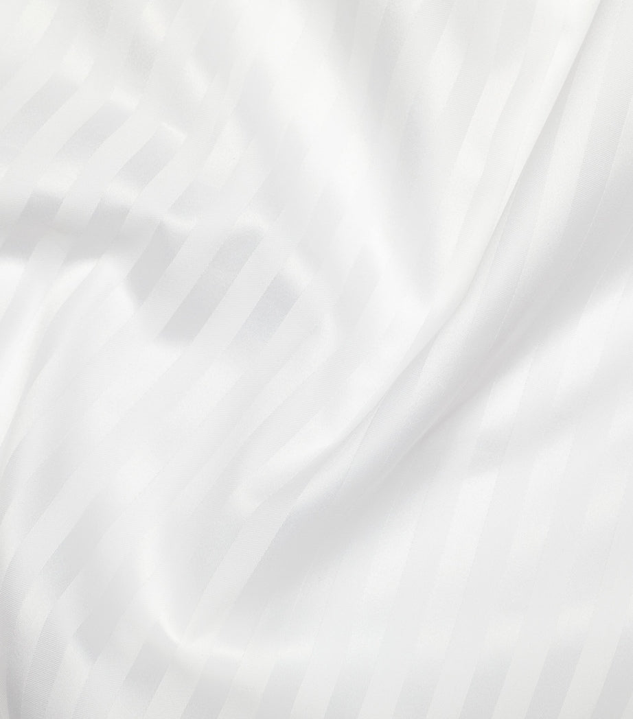 Pratesi striped sateen jacquard king duvet cover 230cm x 220cm, imported from the UK