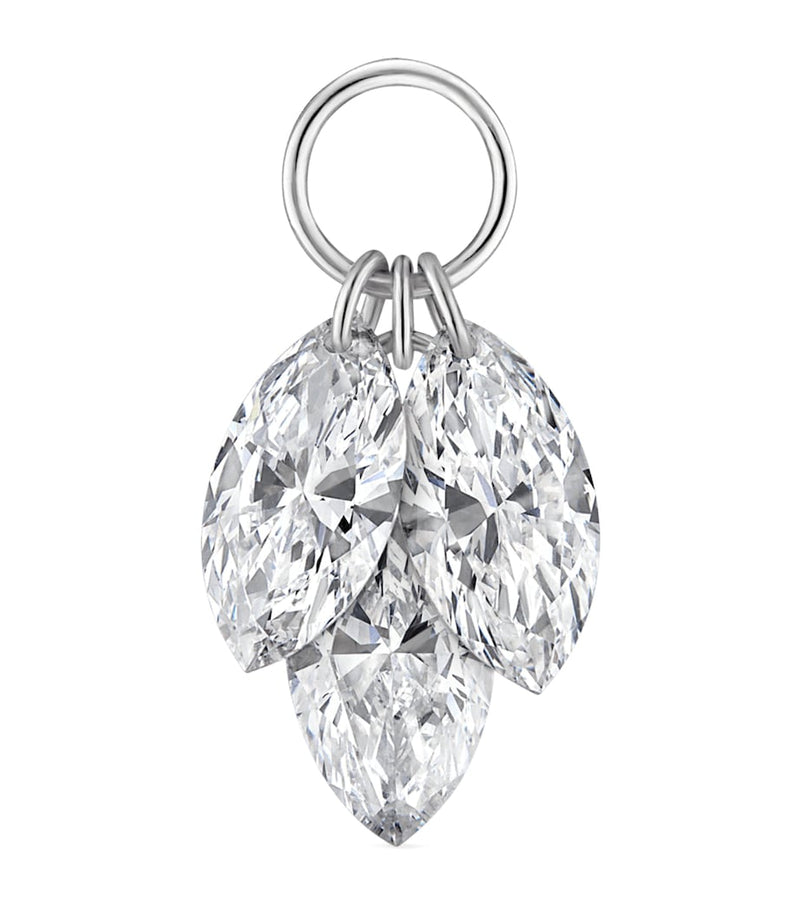 Maria Tash Floating Diamond Plume Charm 6.5mm - British product