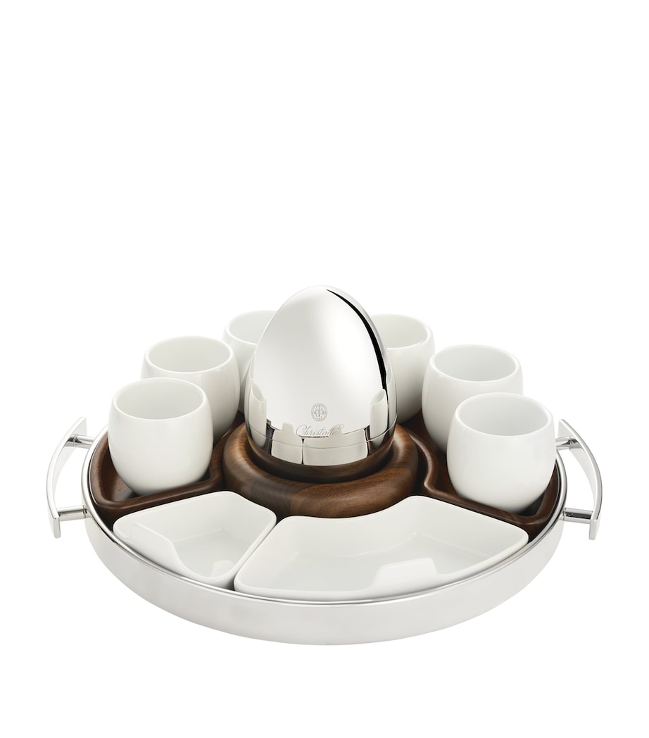 Christofle porcelain MOOD espresso cups set of 2, 100ml - British product