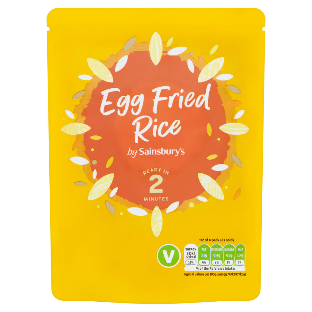 Sainsbury's Microwave Rice Egg Fried 250g