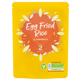 Sainsbury's Microwave Rice Egg Fried 250g Microwave rice Sainsburys   