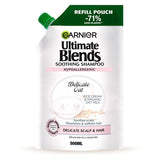 Garnier Ultimate Blends Delicate Oat Shampoo Eco-Pouch for Sensitive scalps & Fine Hair GOODS Boots   