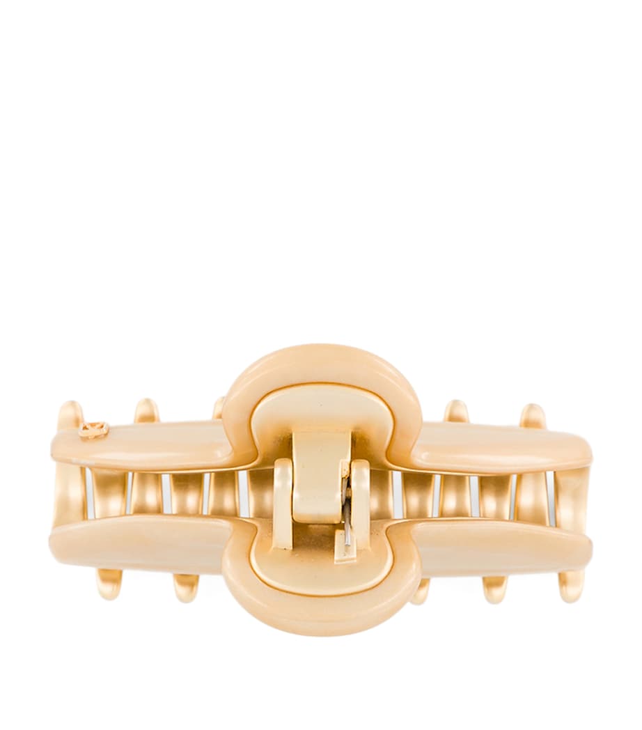 Alexandre de Paris gold-plated claw hair clip 7.5cm (British brand)