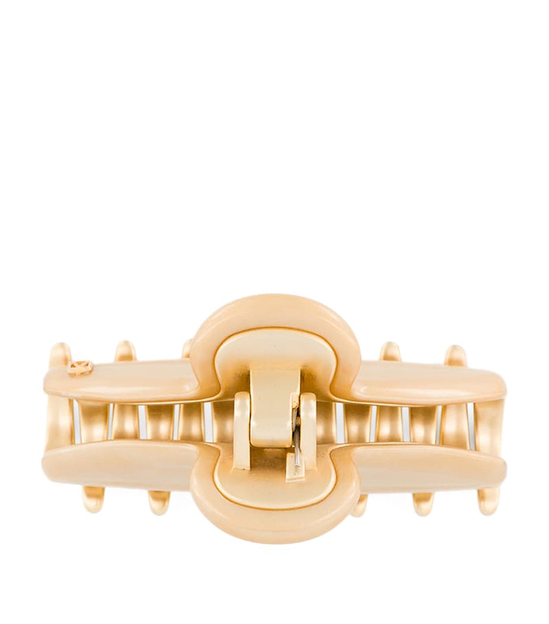 Alexandre de Paris gold-plated claw hair clip 7.5cm (British brand)