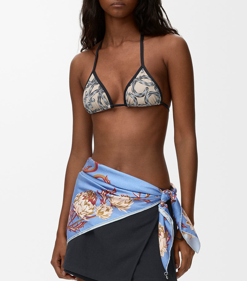 LOEWE silk anagram scarf Paula's Ibiza 90x90cm - British product