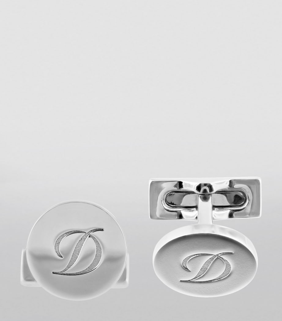 S.T. Dupont Iconic Monogram metal cufflinks, imported from the UK