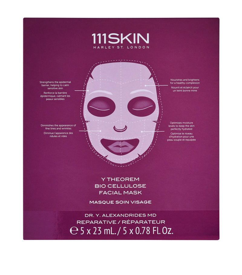 111Skin Y Theorem Bio Cellulose Sheet Mask 5 x 23ml (British brand)