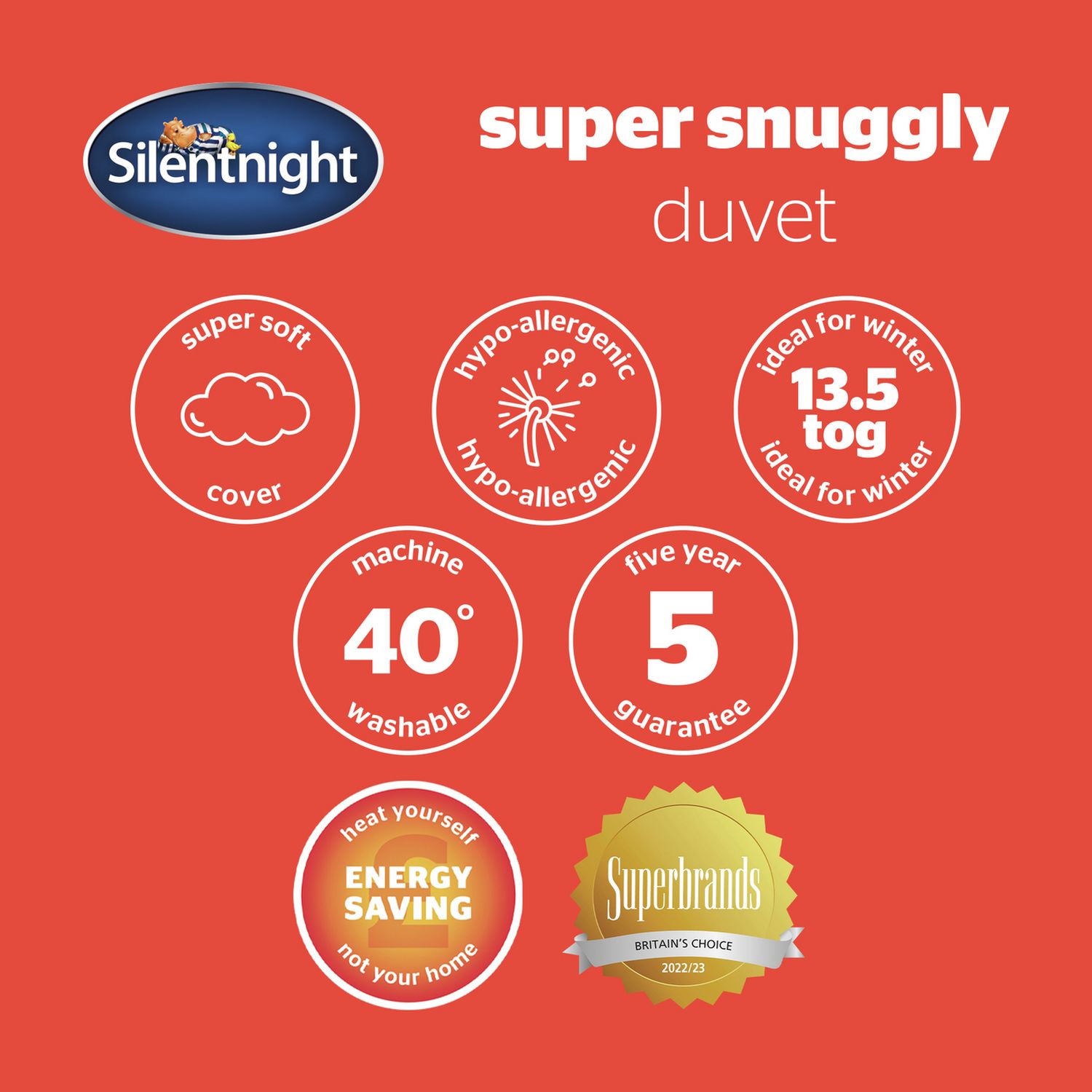 Silentnight Super Snuggly 13.5 Tog Duvet - Kingsize