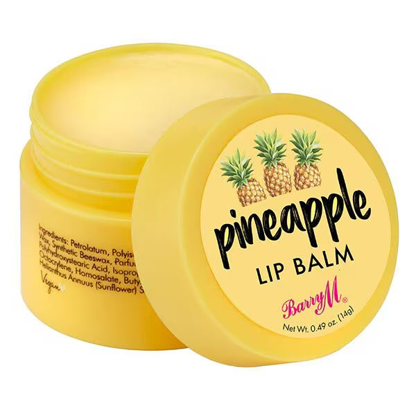 Barry M Pineapple Flavoured Lip Balm Softening Care UK version