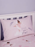 Catherine Lansfield reversible duvet cover set pink dancing fairies design - British product