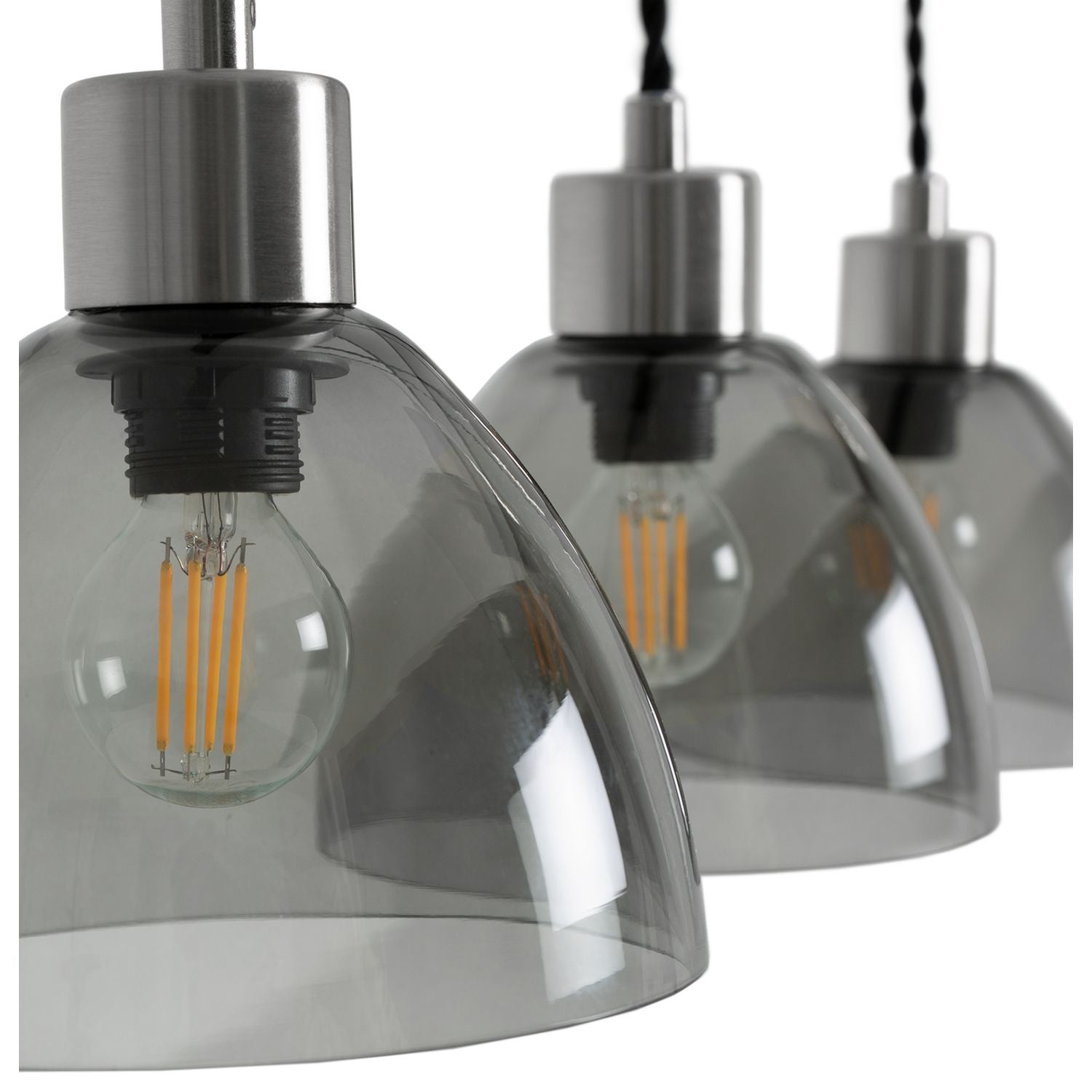 Argos Home Kanso glass 3 light pendant ceiling light - British product