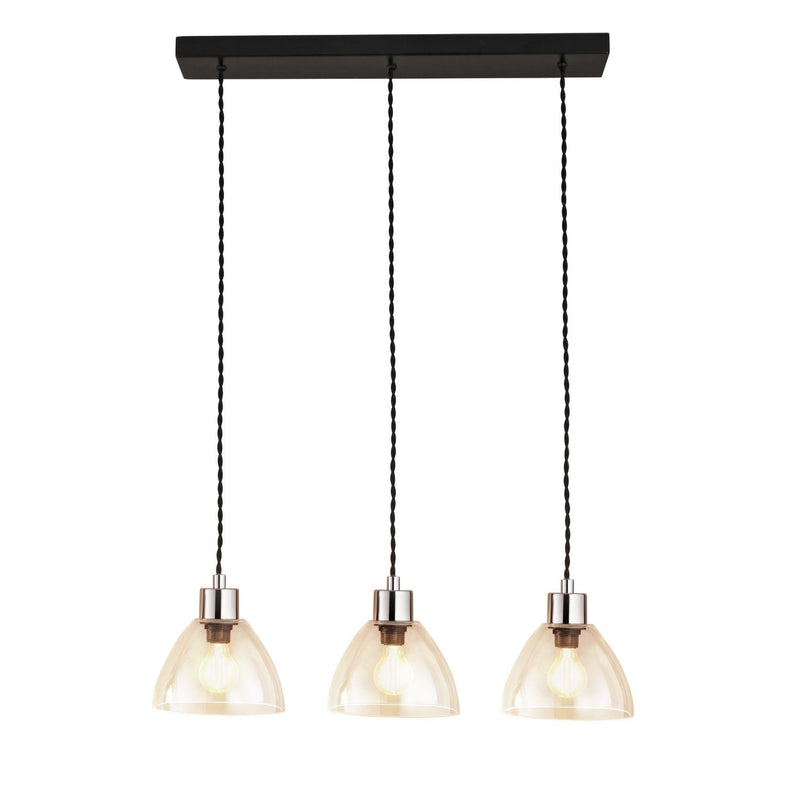 Argos Home Kanso glass 3 light pendant ceiling light - British product