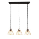 Argos Home Kanso glass 3 light pendant ceiling light - British product