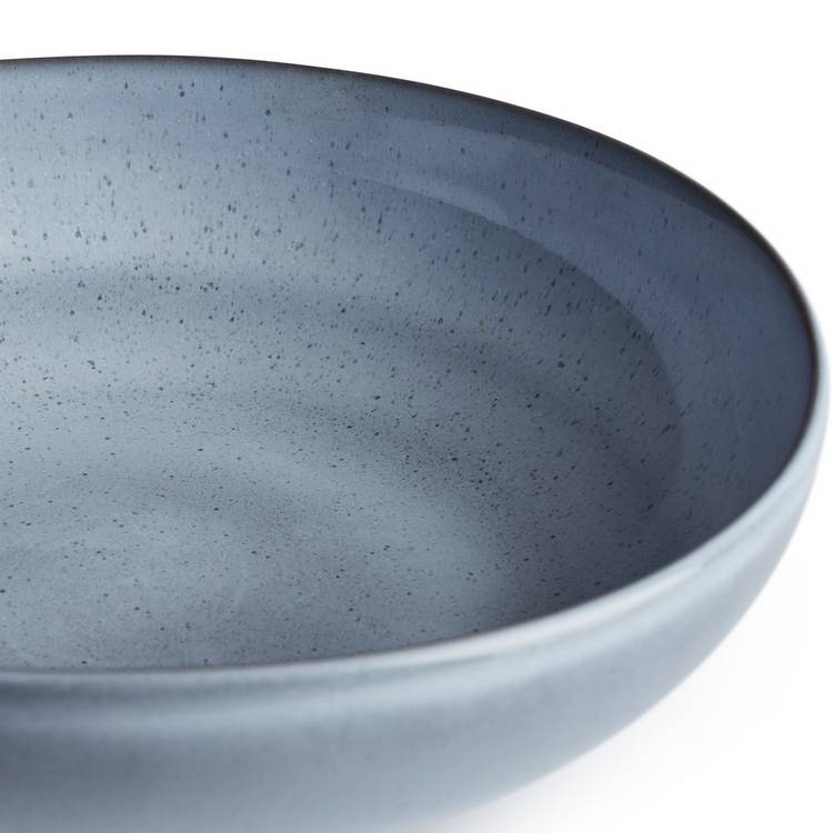 Habitat Evora blue stoneware serving bowl - British product