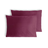 Habitat Cotton Rich 180 TC Plain Pillowcase Pair - Berry