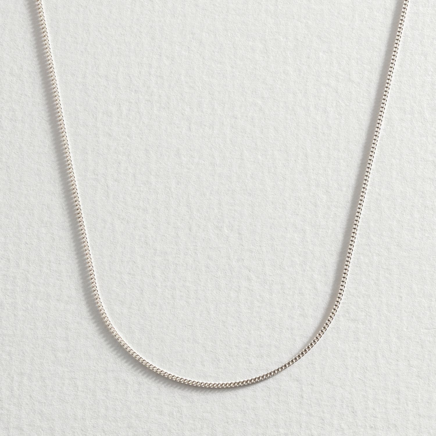 Revere Sterling Silver Fine Curb 18 Inch Chain