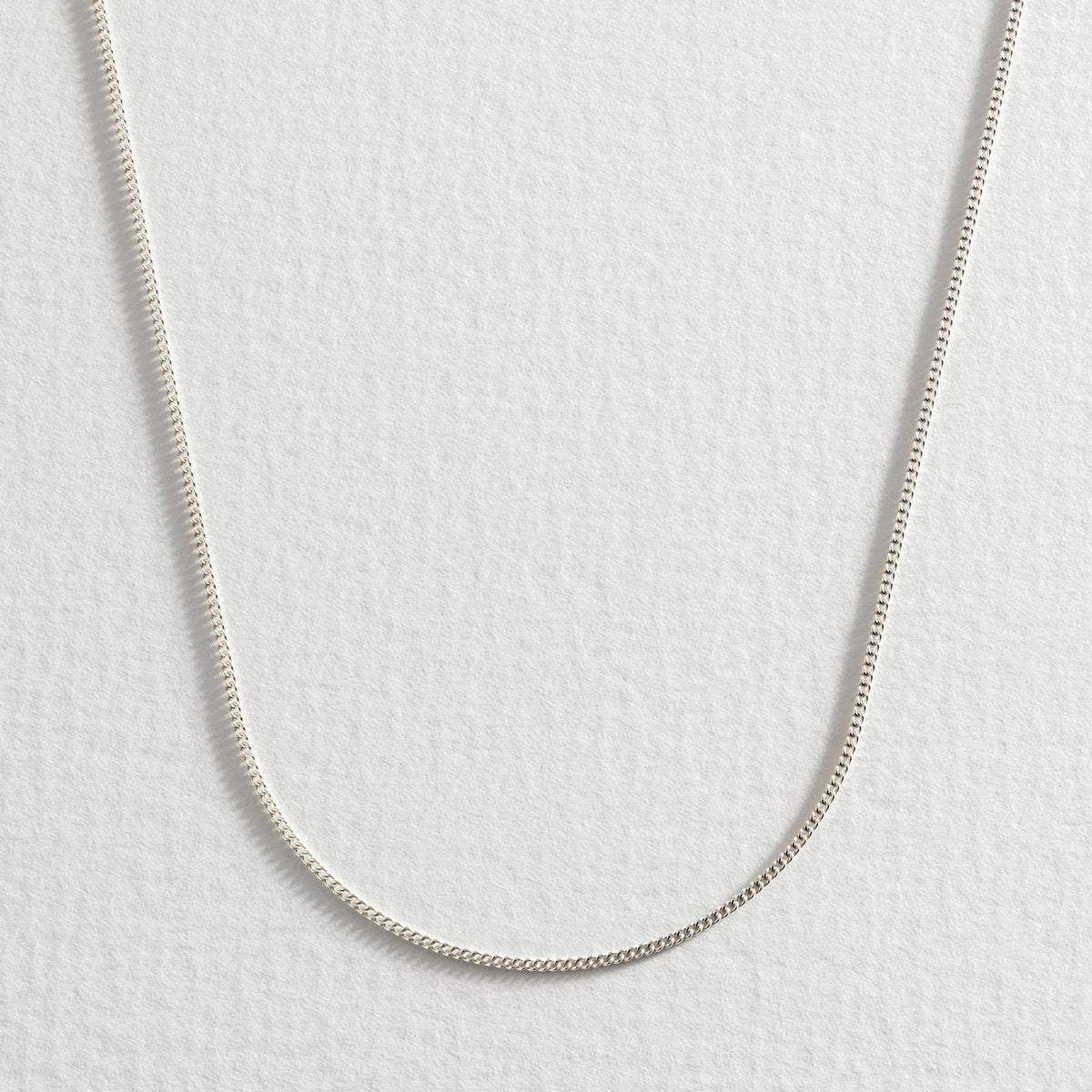 Revere Sterling Silver Fine Curb 18 Inch Chain