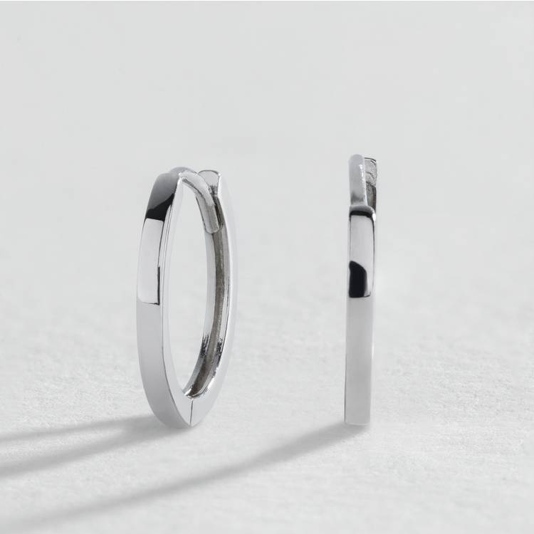 Revere sterling silver mini hoop earrings, imported from the UK