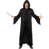 Smiffys adult wizard cloak in black (British brand)