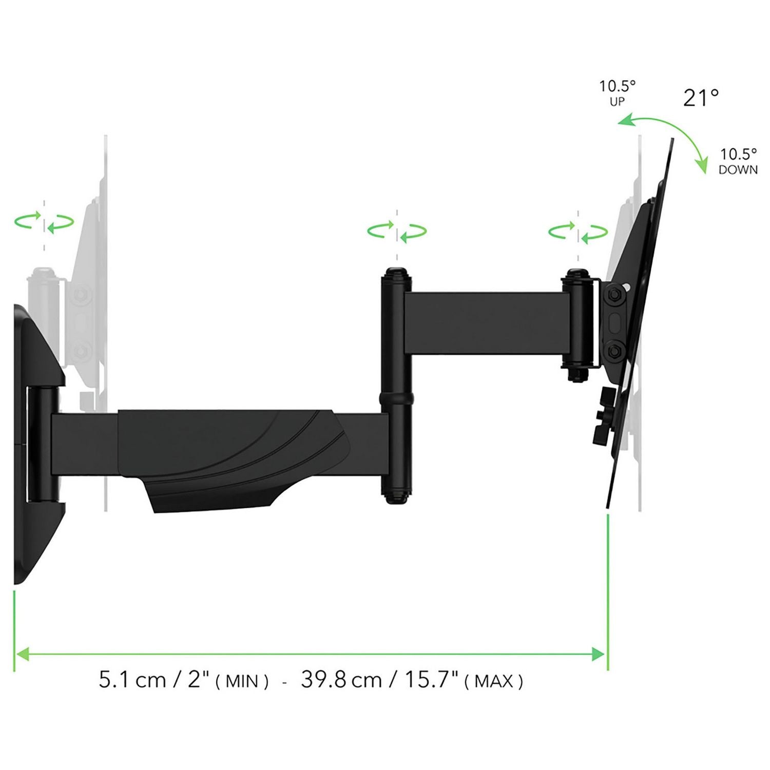 AVF Superior Multi-Position TV Wall Bracket for 43 inch TVs, UK version