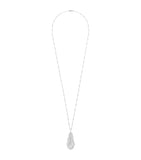 White Gold and Diamond Plume de Paon Necklace