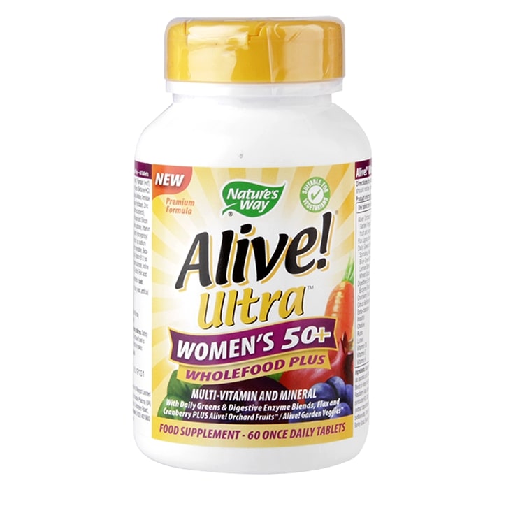 Nature's Way Alive! Women’s 50+ Ultra Energy 60 Tablets Women's Multivitamins Holland&Barrett   