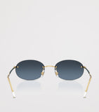 Ray-Ban metal oval sunglasses RB3767, UK version