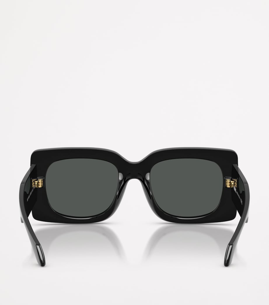 Versace square sunglasses gold-tone metal frame - British product