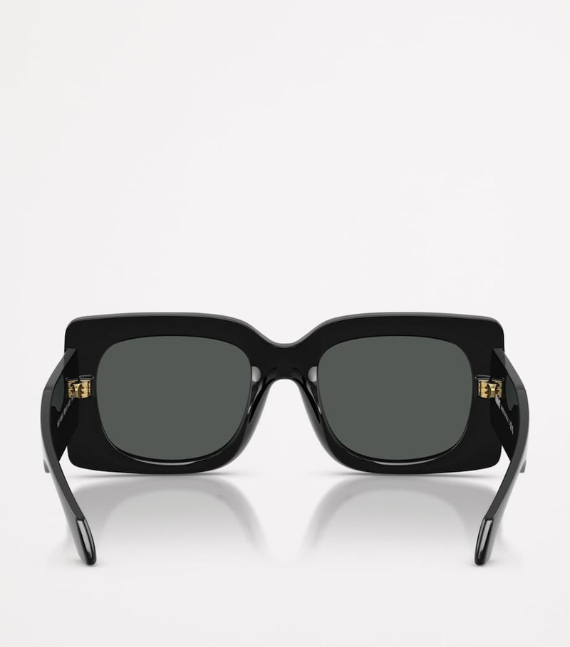 Versace square sunglasses gold-tone metal frame - British product